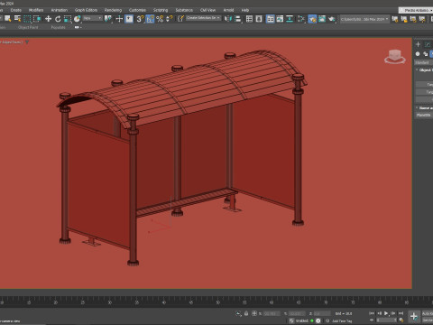Estacin de autobs 3Dモデル