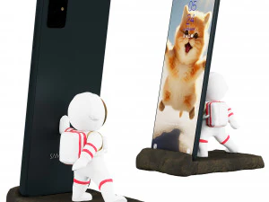 Astronaut Mobile Phone Holder 3D Model