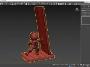 Astronaut Mobile Phone Holder 3D Model