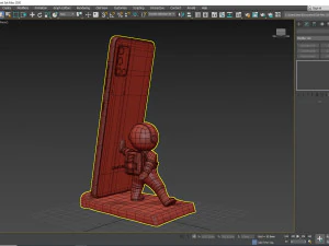 Astronaut Mobile Phone Holder 3D Model
