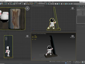 Astronaut Mobile Phone Holder Modèle 3D