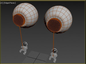 Creative Astronaut Moon Wall Lamp 3D 模型