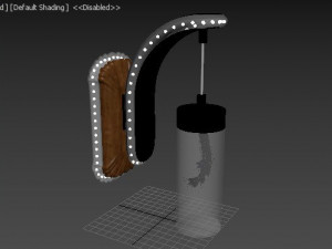 New Real flower Led Wall Light Bedside Wall Lamp 3D 模型