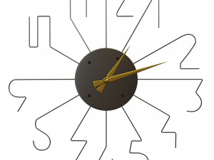 AngemielLineMetalClockWall2781041 3D-Modell