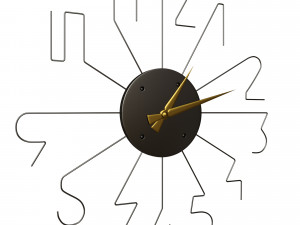 AngemielLineMetalClockWall2781041 3D Model
