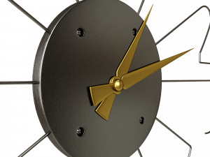 AngemielLineMetalClockWall2781041 3D Model