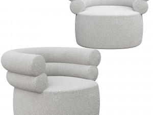 TubeBeigeBouclearmchair 3D 모델