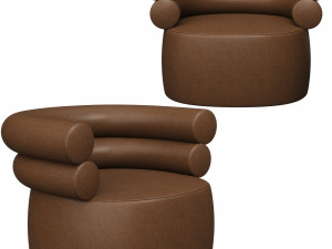 TubeBeigeBouclearmchair Modelo 3D