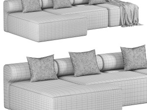 Sofa Bundle Stage 008 1 3D Модель