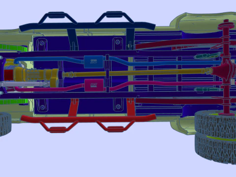 12-calowy podnośnik 70 F350 Crew Cab, dodatki, tom 4 z niestandardową przyczepą Model do druku 3D