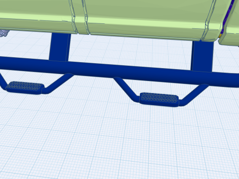 12 inch lift 70 F350 Crew Cab add ons volume 4 with Custom Trailer Modèles 3D en vedette