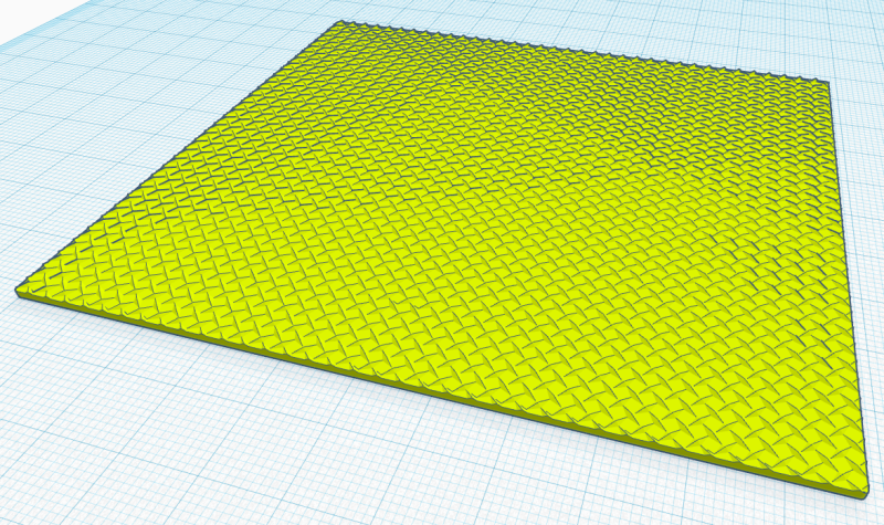Diamond plate Modelo de impresión 3D .c4d .max .obj .3ds .fbx .stl .blend