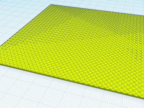 Diamond plate 3Dプリントモデル
