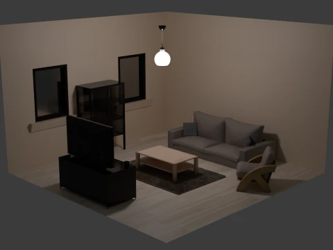 Saloon Set Set1 3D Model