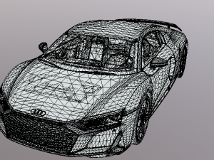 Audi R8 Decennium 3D Model