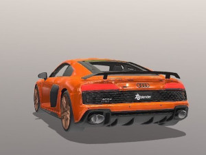 Audi R8 Decennium 3D Model