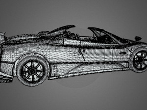 Pagani Zonda Cinque Roadster Modelo 3D