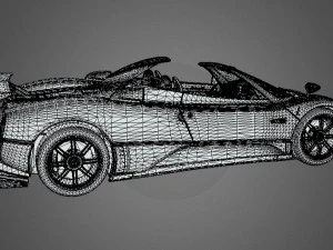 Pagani Zonda Cinque Roadster 3D Model