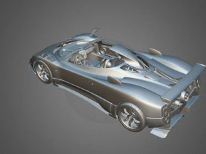 Pagani Zonda Cinque Roadster 3D Model
