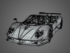 Pagani Zonda Cinque Roadster 3D Model