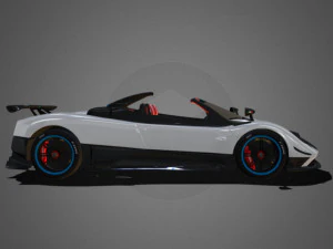 Pagani Zonda Cinque Roadster 3D Model