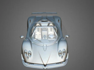 Pagani Zonda Cinque Roadster 3D Model