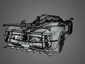 Pagani Zonda Cinque Roadster Modelo 3D