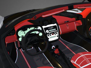 Pagani Zonda Cinque Roadster 3D Model