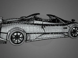 Pagani Zonda Cinque Roadster 3D Model