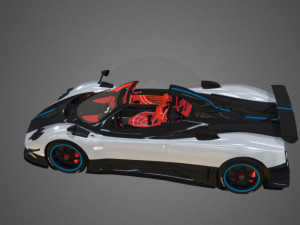 Pagani Zonda Cinque Roadster Modelo 3D