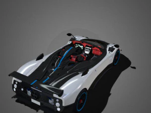 Pagani Zonda Cinque Roadster 3D Model