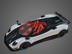 Pagani Zonda Cinque Roadster Modelo 3D