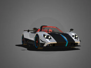Pagani Zonda Cinque Roadster 3D Model