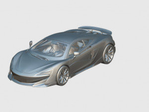 McLaren 600LT 2019 3D Model