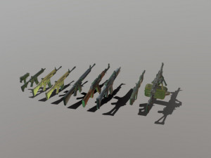 Weapons 3D Model