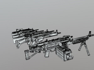 Weapons 3D Model
