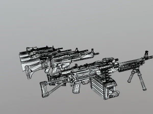 Weapons 3D Model