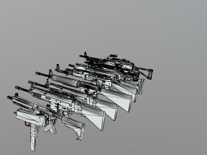Weapons 3D Model