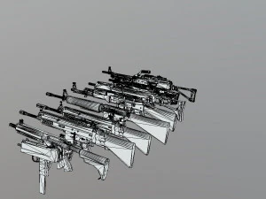 Weapons 3D Model