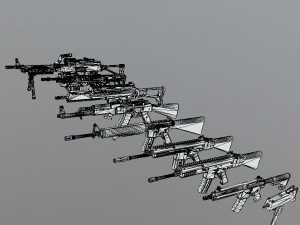 Weapons 3D Model