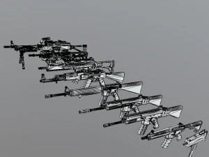 Weapons 3D Model