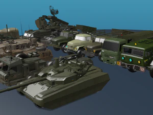 Veicoli militari Modello 3D