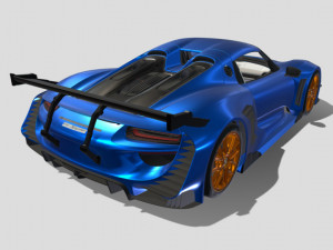 2015-포르쉐-918-와이드바디 3D 모델