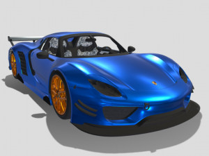 2015-포르쉐-918-와이드바디 3D 모델