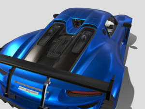 2015-포르쉐-918-와이드바디 3D 모델