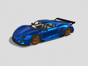 2015-포르쉐-918-와이드바디 3D 모델