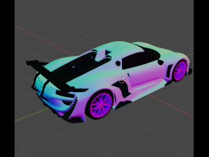 2015-포르쉐-918-와이드바디 3D 모델