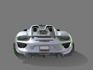 Porsche-918-spyder 3D 模型