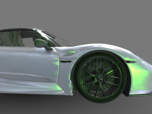 Porsche-918-spyder 3D 模型