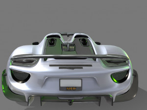 Porsche-918-spyder 3D 模型